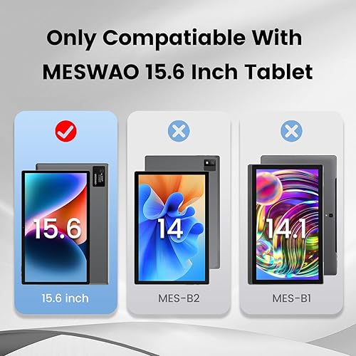 Custodia migliorata per tablet MES-B3 da 15,6 pollici, custodia protettiva solo per tablet MES-B3 da 15,6 pollici (grigio) - Fashionser