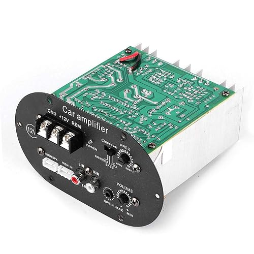 Scheda amplificatore per subwoofer, scheda amplificatore audio per auto 120W 12V Pure Full Tone Bass Subwoofer Auto Stereo Speaker Amp - Fashionser