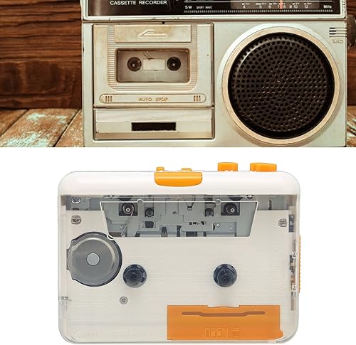Portatile registratore a Cassetta & Cassetta Nastro, portatile e Convertitore da Cassette e Nastri a MP3,con auricolari Converti Tape cassette in formato - Fashionser