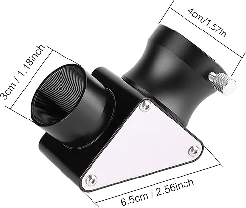 OKJHFD Specchio Dielettrico, Diagonale a Specchio Dielettrico da 1,25 Pollici a 90 Gradi per Telescopio Astronomico, Immagini Cristalline E Trasmissione della Luce Ottimale - Fashionser
