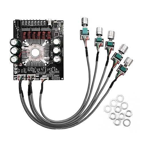 DollaTek TDA7498E Scheda amplificatore di potenza Blue Tooth con subwoofer Scheda amplificatore modulo amplificatore di potenza 2.1 canali 160W×2+220W 15V-36V - Fashionser