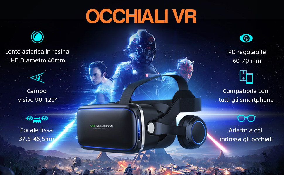 FIYAPOO VR 3D Occhiali