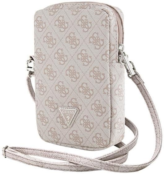 CG MOBILE Custodia per Cellulare Guess GUWBZP4GFTSP Rosa Zip 4G Triangolo - Fashionser