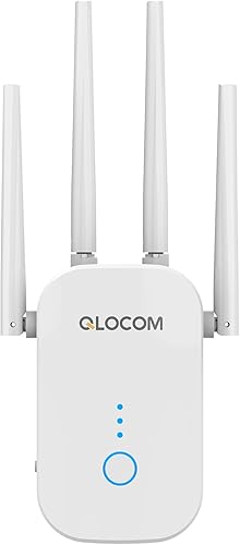 QLOCOM RipetitoreWiFi, Range Extender Wifi 5G+2.4G Amplificatore Segnale WiFi con 4 antenne vsjhgvhjwkj - Fashionser