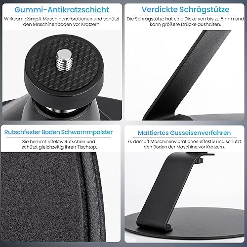 OJTOJT Porta Proiettore Da Tavolo, Supporto Proiettore Tavolo Con Interfaccia A Vite Da 1/4 Di Pollice, Supporto Proiettore Con Rotazione A 360°, Per Home Cinema, Sala Giochi, Ufficio (B) - Fashionser