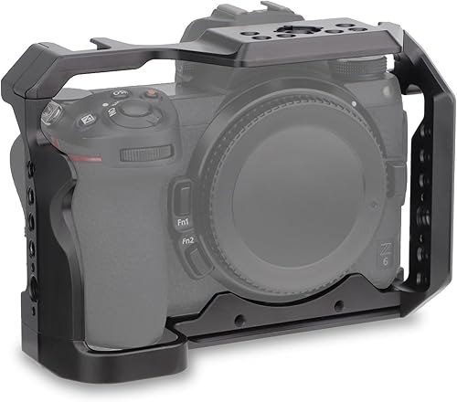 Fotocamera Full Cage per Nikon Z6 Z7 Mirrorless,Estensione Mount Microfono Riempimento Luce Staffa Accessori Filmatura, con Cold Shoe - Fashionser