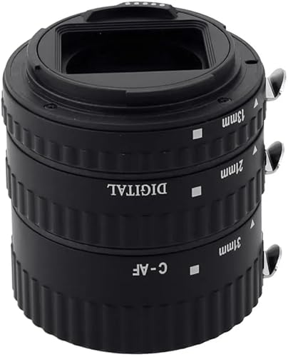 Meike C-AF1-B - Set di tubi di prolunga macro in plastica, per messa a fuoco automatica, compatibile con fotocamere Canon, DSLR da 13 mm, 21 mm, 31 mm, 1D, 6D, 7D, 50D, 70D, 550D, 700D, 5D Mark II, 5D - Fashionser