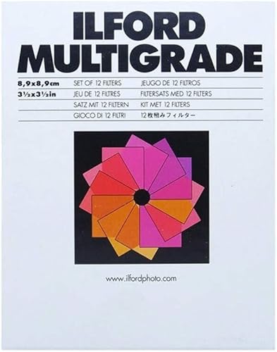 Ilford Set di 12 filtri (8,9 x 8,9 cm) senza montatura. - Fashionser