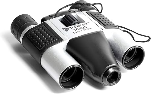 Binocolo TrendGeek con fotocamera per adulti - Binocolo piccolo per viaggi, birdwatching, sport, fauna selvatica, osservazione di animali, caccia, concerti Risoluzione foto HD - Mini binocolo TG-125 - Fashionser