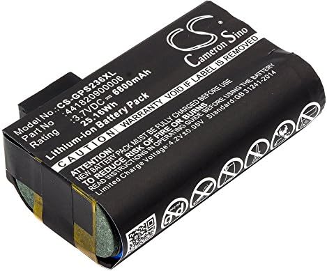 CS-GPS236XL Batterie 6800mAh compatibile con [Topcon] FC-236, FC-336, per [Getac] PS236, PS236C, PS336, per [AdirPro] PS236B, per [Sokkia] SHC-236, SHC-336, per [Nautiz] X7 sostituisce 441820900006 - Fashionser