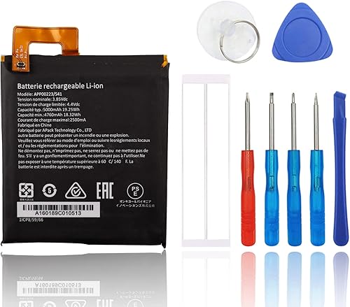 Batteria di ricambio compatibile con Caterpillar CAT S41 APP00223 con strumenti - Fashionser