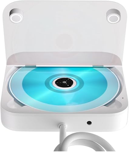 GREOHNMPAW Mini Lettore CD per Auto, Connessione USB/AUX Esterna, Connessione Lossless, Riproduzione Audio in da 3,5 mm, Lettore CD Portatile - Fashionser