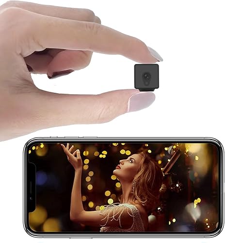 EKJANEPE Mini Telecamera WiFi Interno, Videocamera Sorveglianza 1080P, Visione Notturna, Rilevamento di Movimento, Controllo Remoto Con App - Fashionser
