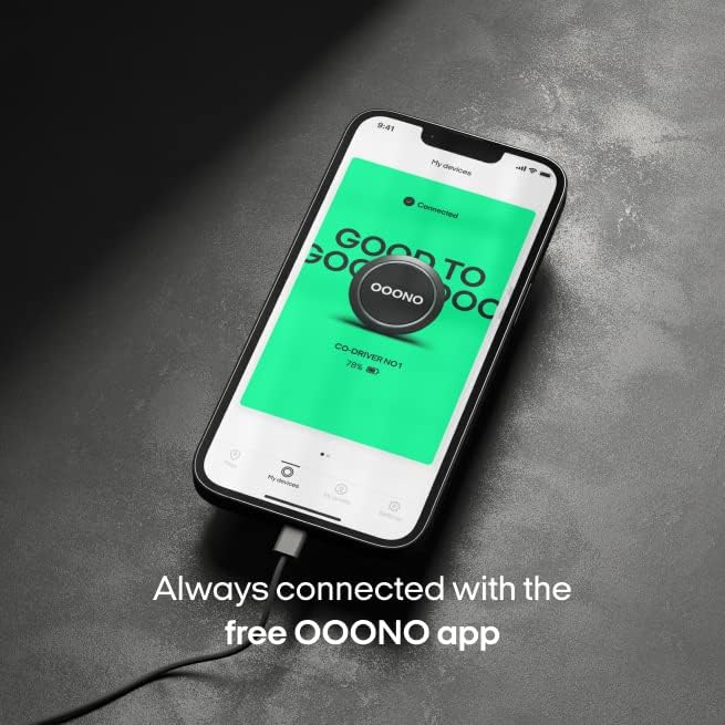 OOONO CO-Driver NO1 Set di 3: avvisa di autovelox e pericoli del traffico stradale in tempo reale, automaticamente attivo dopo la connessione allo smartphone tramite Bluetooth, dati Blitzer.de - Fashionser