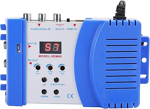 Modulatore RF HDMI, Convertitore da HDMI a RF Convertitore di Segnale Audio Video TV Convertitore RF Supporto Formato PAL Uscita VHF UHF Frequenza Operativa 47~868 MHz Porte - Fashionser