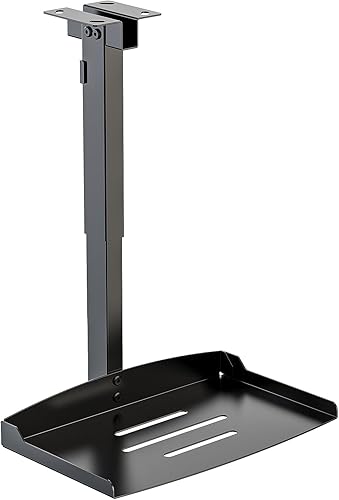 WALI Supporto da soffitto per proiettore, supporto da parete per proiettore, supporta fino a 10 kg, supporto universale per proiettore regolabile in altezza da 57,8 a 76,8 cm, installazione senza - Fashionser