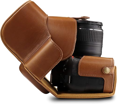 Mega Gear Ever Ready - Custodia in pelle per fotocamera Nikon D3500 - Fashionser