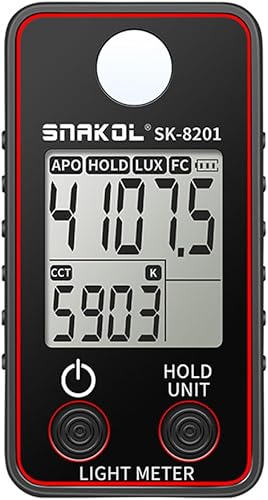 Misuratore di temperatura di colore ad alta precisione di illuminamento Meter 0.5-300000LUX LED Illuminazione Misuratore di Test di Luminanza Fotografica Dispositivo di Misura - Fashionser