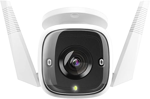 Tapo C310P2 - Confezione da 2 telecamere di sicurezza 2K per esterni, wireless e cablata, telecamera esterna senza canone mensile, rilevamento AI, visione notturna avanzata, conversazione - Fashionser