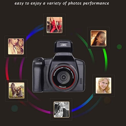 Fotocamera digitale, fotocamera SLR HD Zoom 16X Interfaccia AV Fotocamere digitali con display TFT-LCD da 3 pollici, teleobiettivo SLR HD - Fashionser