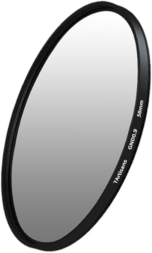 7artisans GND 0.9 - Filtro graduale morbido girevole (3 stop) 46 mm/49 mm/52 mm/55 mm/58 mm/62 mm/67 mm/72 mm/77 mm/82 mm GND 0,9 grigio neutro graduato (67 mm) - Fashionser