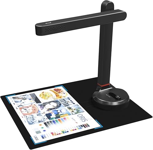 NETUM Fotocamera e scanner per documenti, scanner per libri, formato A4, fotocamera per documenti USB da 8 MP con messa a fuoco automatica, OCR multilingue, compatibile con Windows (SD-2000NC) - Fashionser