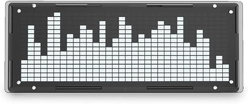 DAZZLEEX LED Clock Spectrum Light - Musica Atmosfera Luce Analizzatore Spettro Musica, 2 Bit Stereo Verde - Fashionser