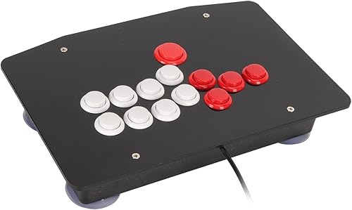 Yunseity Fight Stick, Style Joystick Fight Stick, con Porta USB 2.0, Compatibile con PC, Steam, Android, - Fashionser