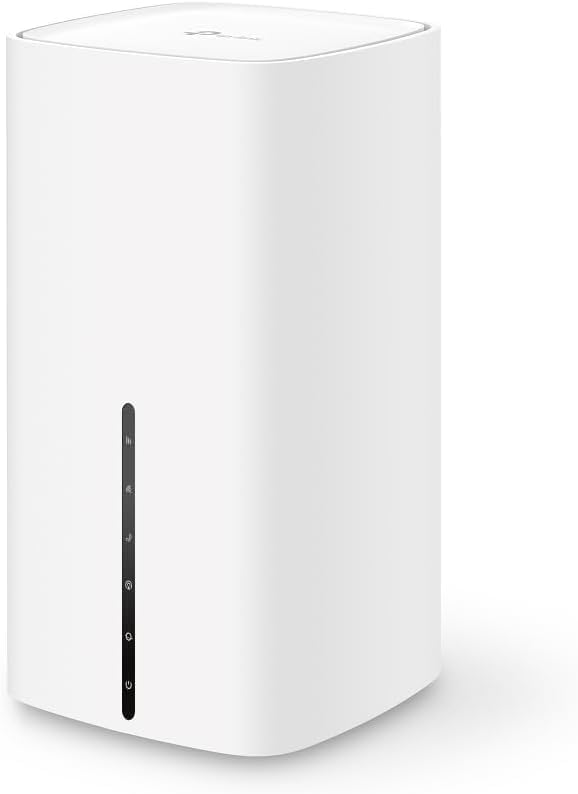 TP-Link NX511v Router 5G Wi-Fi AX3000 con 4 porte Gigabit, Presa Telefono, Connettori per Antenna Esterna, supporta 4G+ LTE, T069, Plug&Play - Fashionser