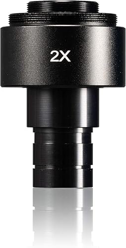 Bresser Microscopio 5942080 - Adattatore per fotocamera SLR, 2 x T2, 23,2 mm, per la registrazione di un reflex o di sistema al microscopio - Fashionser
