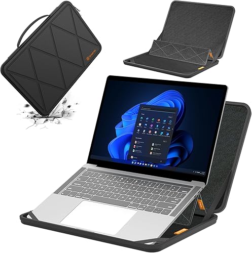 Smatree MS56 Custodia protettiva rigida in EVA con stand compatibile per 14 pollici Lenovo ThinkPad L14 Gen 5/X1 Yoga Gen 8/7/6,per ThinkPad X1 Carbon Gen 11/10,IdeaPad Flex 5i/5,ThinkBook 14 Gen 6/7 - Fashionser