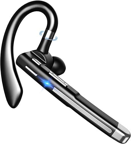 Boytond Auricolare Bluetooth per Telefono Cellulare, Auricolare Bluetooth 5.1 Cuffia Bluetooth Senza Fili Auricolare Mani Libere CVC 8.0 Noise Canceling Con Dual-Mic per Guida/Lavoro/Ufficio - Fashionser