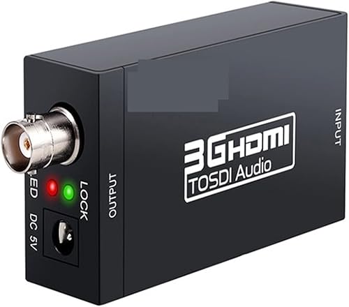 Convertitore SDI compatibile con 3G Adattatore SDI Adattatore HD-SDI/3G-SDI Convertitore DAC BNC 1080P for monitor HDTV, per laptop, TV, proiettore, display HDTV(SDI TO HDMI) - Fashionser