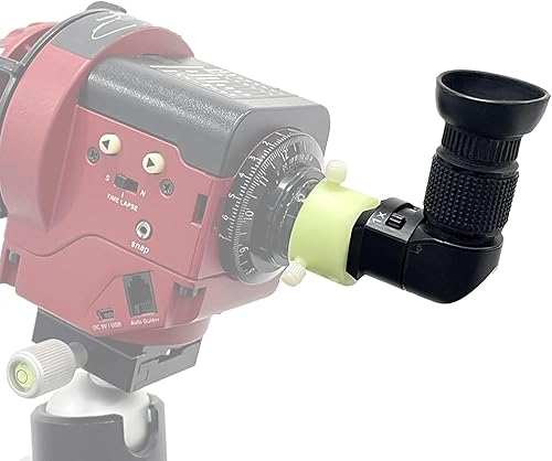 MOVE SHOOT MOVE Mirino ad angolo retto per Polar Scope con ingrandimento 1X - 2X, diottrie Bulit-in e rotazione a 360°, comodo da vedere per Polar Align - Fashionser