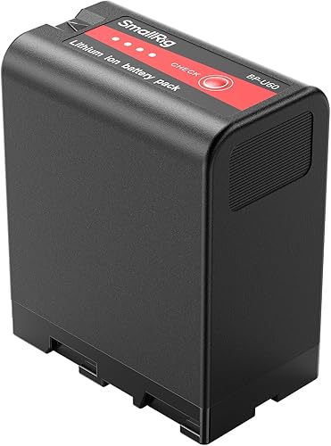 SMALLRIG BP-U60 Batteria con Indicatore di Batteria, Batteria Sostitutiva da 99 Wh / 6800 mAh per Videocamera per Sony FX6, FX9, FS5, FS7, FS5M2, FS7M2, X280, Z280-4670 - Fashionser