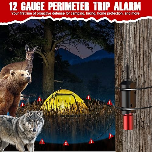 Perimeter Trip Alarm, Allarme di Viaggio perimetrale Entrambi, Nero, 12 Gauge - Fashionser