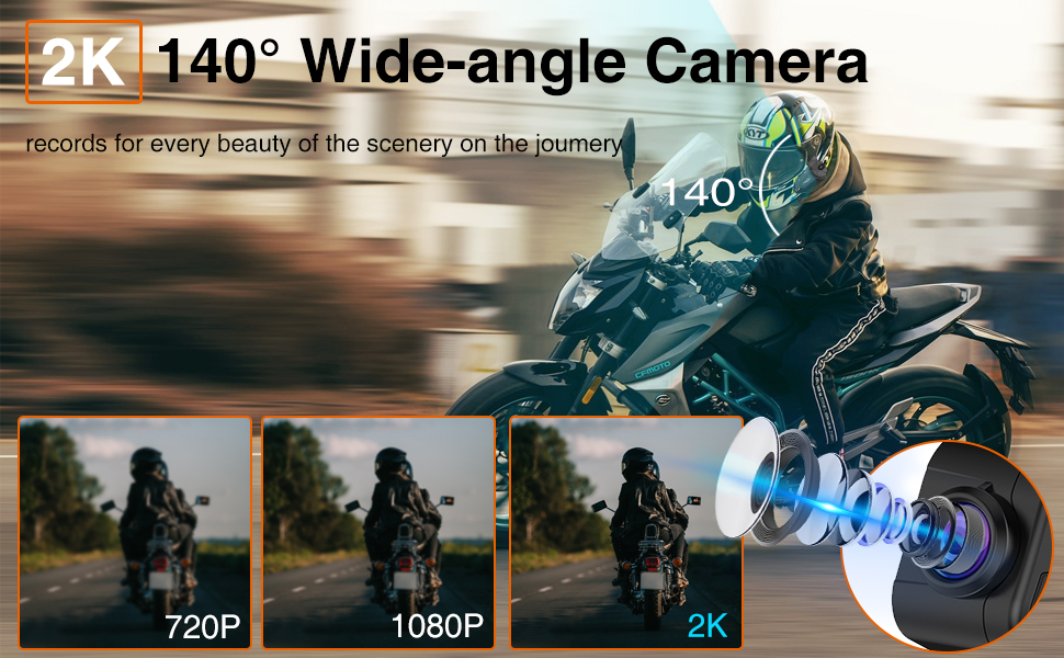 Versione aggiornata 2K 140° scatto grandangolare