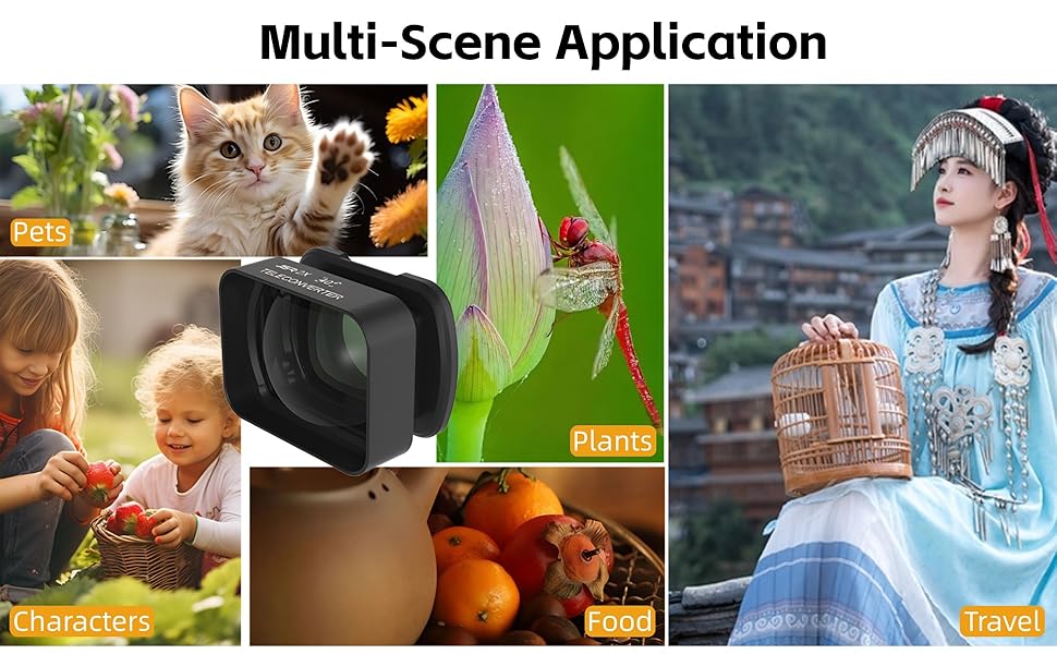 2X Teleobjektiv für Eye Osmo Pocket3, 2X Vergrößerungsfotografie -Objektivmagnetanhang