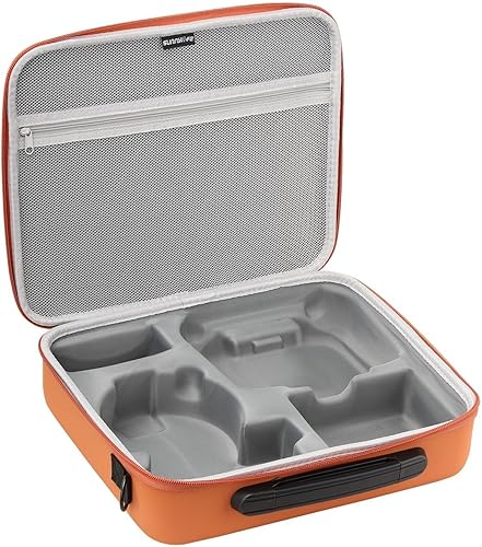 Sumsoctober per DJI Flip Custodia Protettiva Telecomando Scatola di Trasporto Portatile Sacchetto di Immagazzinaggio Impermeabile Antiurto, Come da immagine, Arancione - Fashionser
