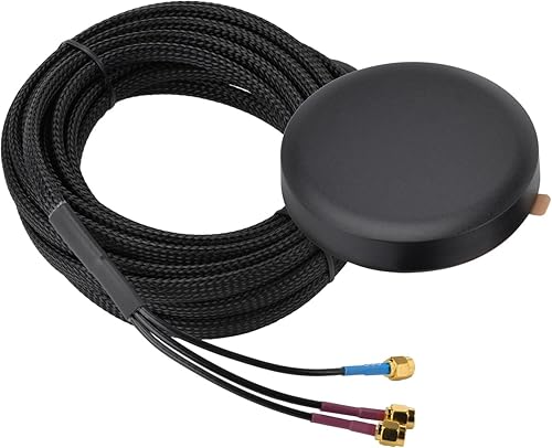 Superbat Antenna MIMO GPS 4G LTE per Esterno Omnidirezionale con Fissaggio a Vite, Progettata per Sistemi di Navigazione per Camion, Router 4G LTE e Amplificatori Mobili - Fashionser
