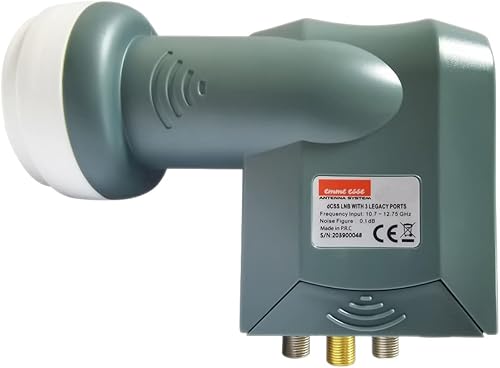 LNB QUAD DCSS WITH 2 LEGACY PORTS - LNB DCSS + 2 PORTE LEGACY - Fashionser