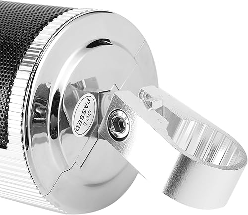 aqxreight Altoparlante Stereo per Moto Lettore Musicale MP3 Impermeabile Radio USB AUX SD per Manubrio Moto Guida All'aperto - Fashionser