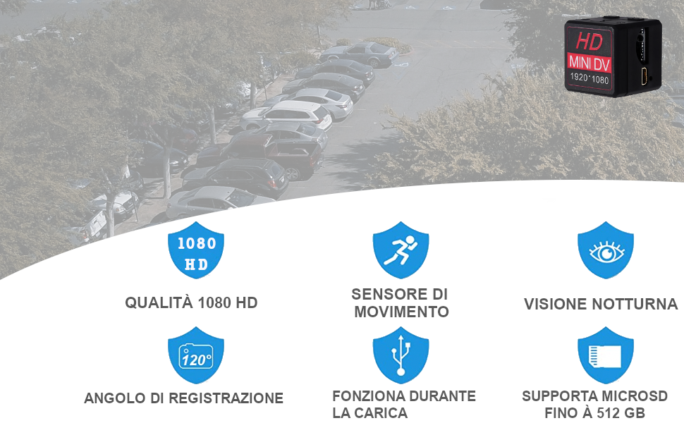 Mini Telecamera Spia Nascosta HD e Visione