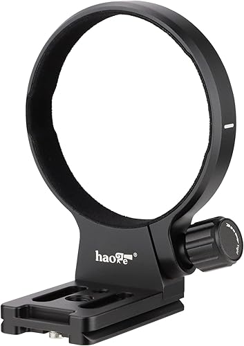 Haoge LMR-RF140 Anello di montaggio per treppiede per Canon RF100-400mm F5.6-8 IS USM Base di supporto per obiettivo Canon RF-Mount built-in Arca Type Piastra a sgancio rapido - Fashionser