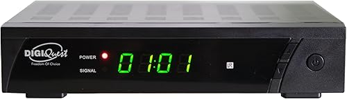 Digiquest 8010 HD DEU - Decoder satellitare Free to air DVB-S2 - funzione mediaplayer, Nero, HEVC 265 MAIN10 - Fashionser