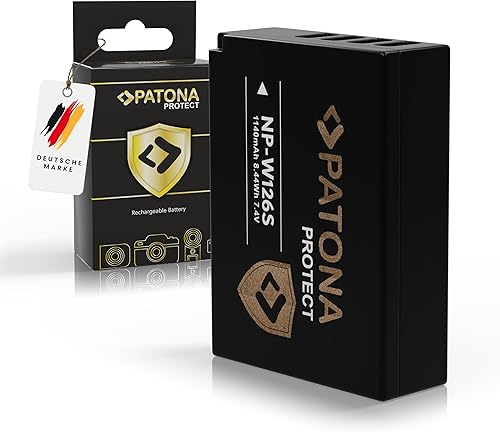 PATONA 2x Batteria Protect NPW126s NP-W126s con LCD Caricatore Doppio NP W126s compatibile con Fuji Fujifilm FinePix XT3 XT100 XT200 XPRO3 XA5 XA7 XA10 - Fashionser