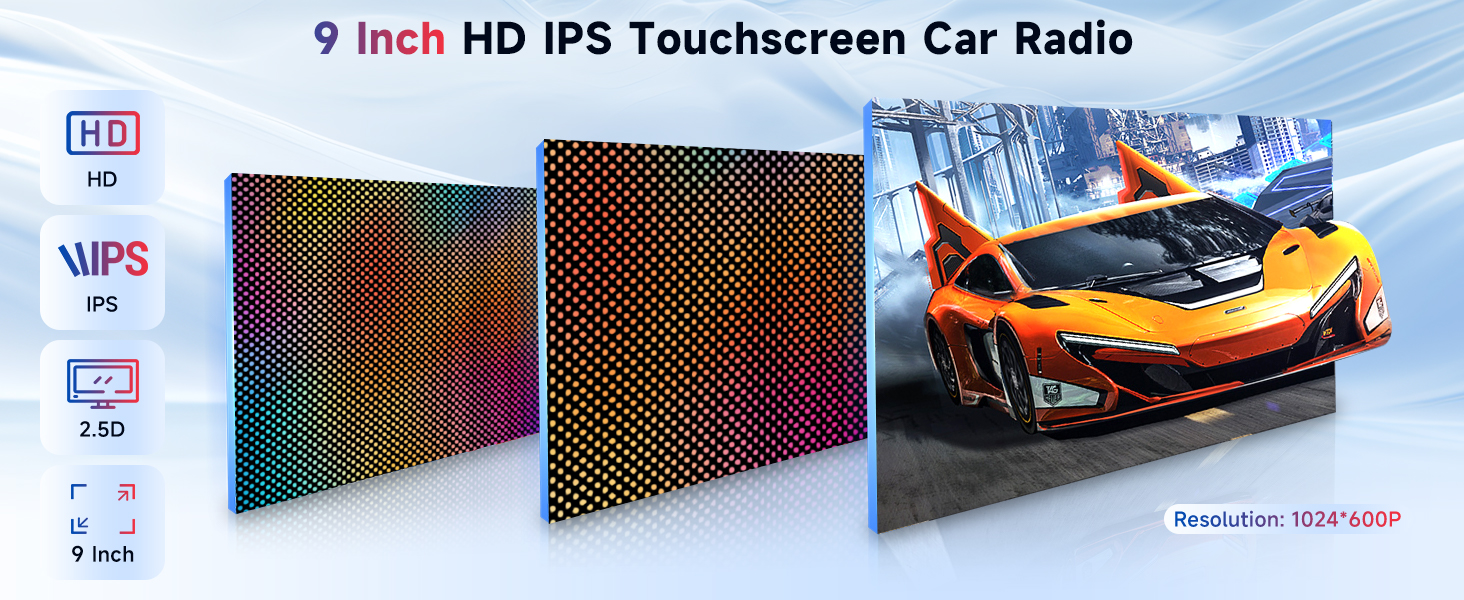 Touchscreen HD IPS  da 9 pollici