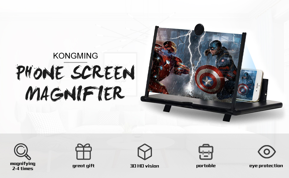 KONGMING Lente d'ingrandimento per schermo 
