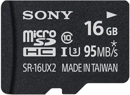 Sony SR64UXA Scheda Micro SD XC, UHS-I, Classe 10, U3, 64 GB, con Adattatore, Nero - Fashionser