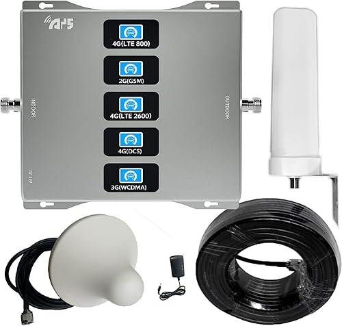 4G 3G 2G 5-BAND amplificatore del segnale LTE WCDMA GSM Banda 20 3 7 8 1 800 900 1800 2100 2600 mhz ripetitore per telefono cellulare - Fashionser